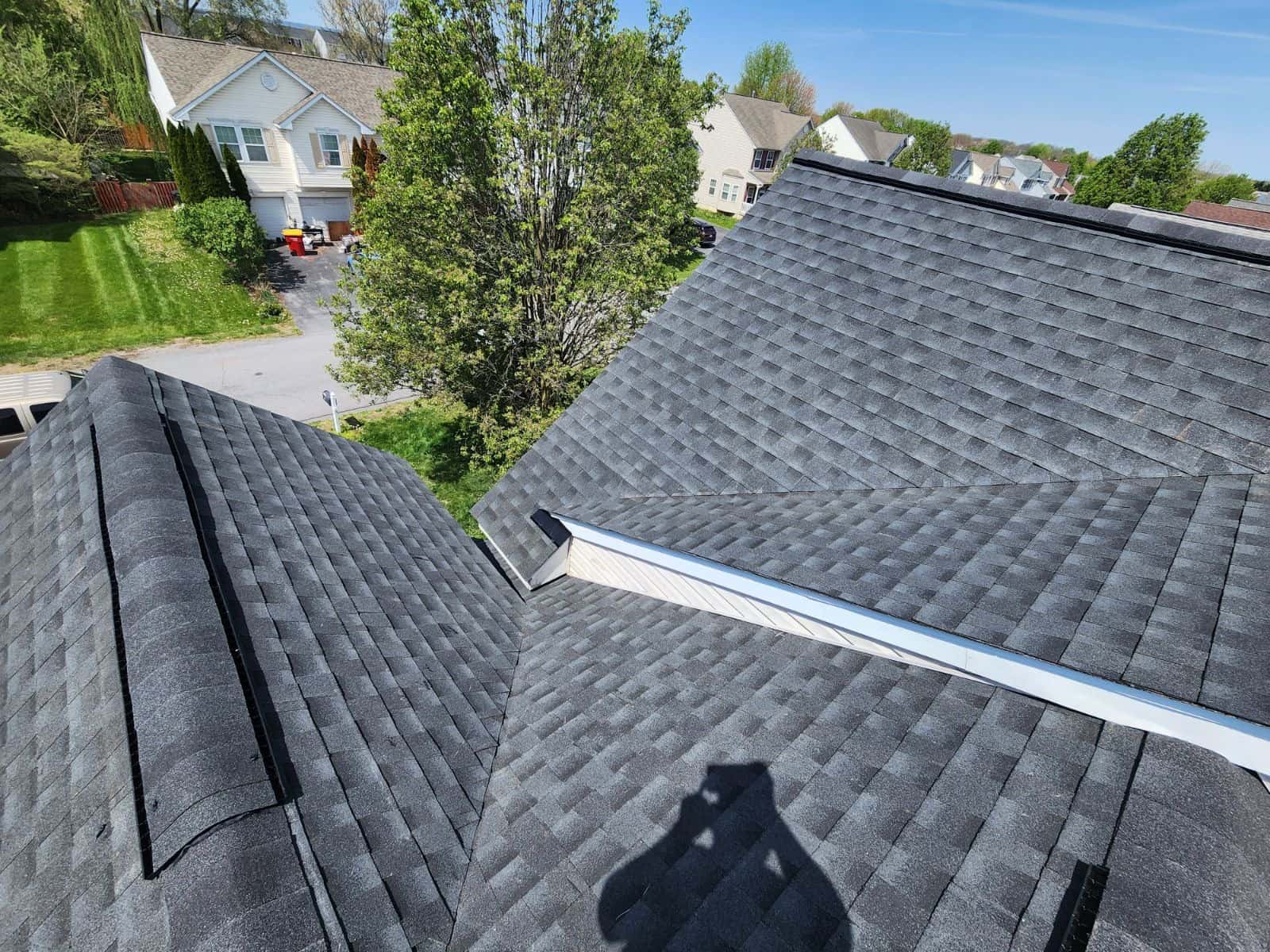 Roof valley and flashing detail