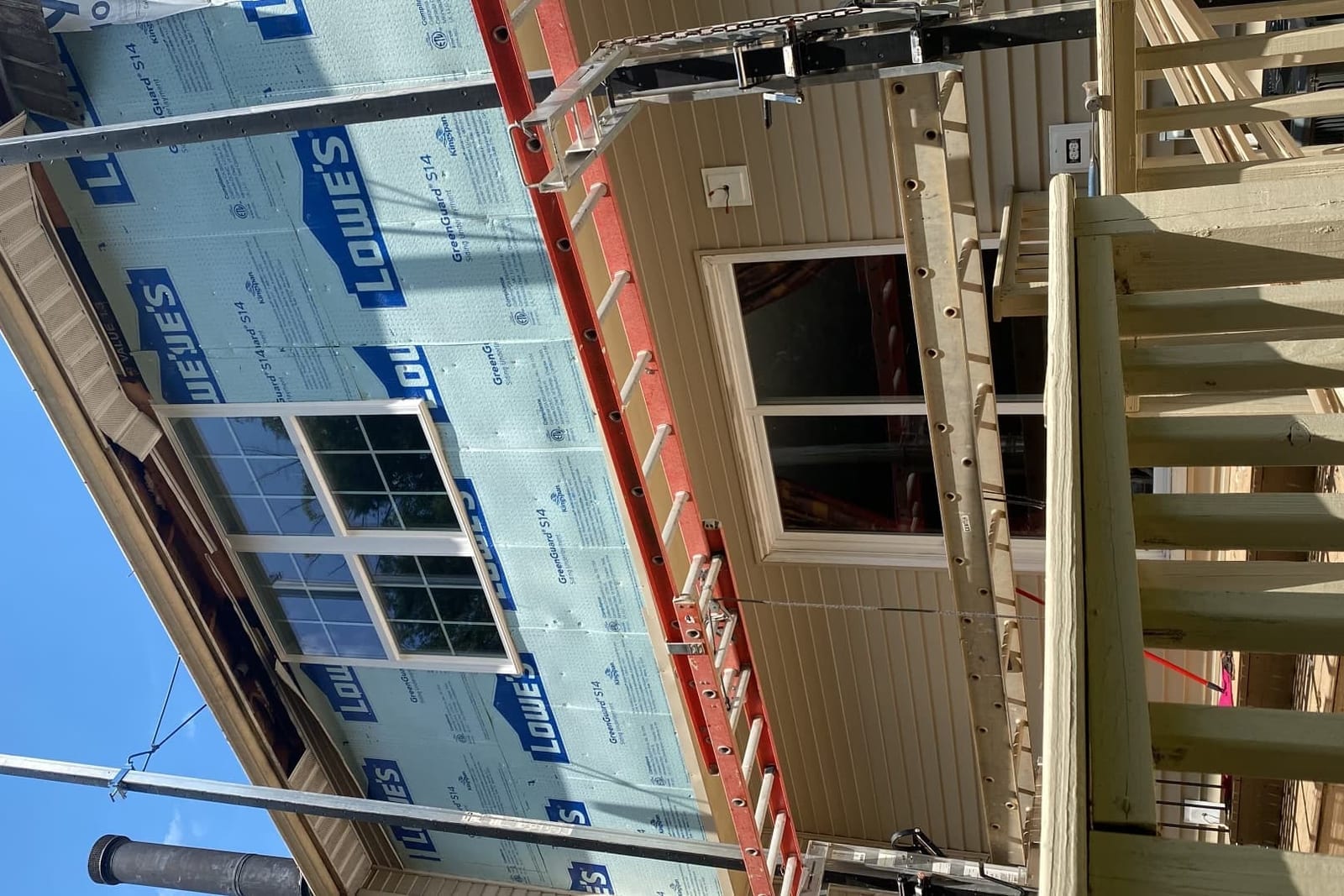 Fresh siding installed on a home exterior