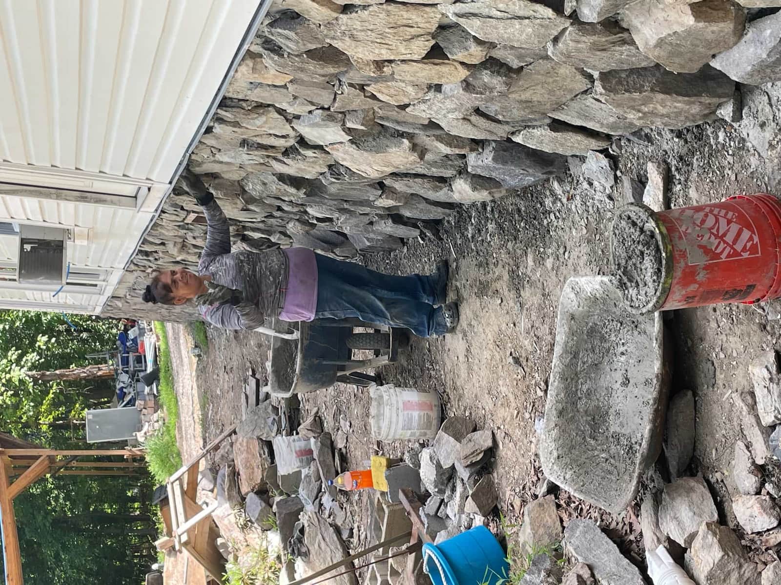 The Real Elite Contracting crew on the job site